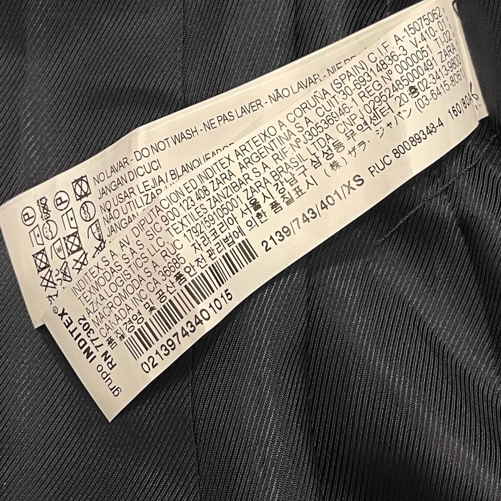 ZARA BASIC COLLECTION Navy Blue Collared Button L… - image 7